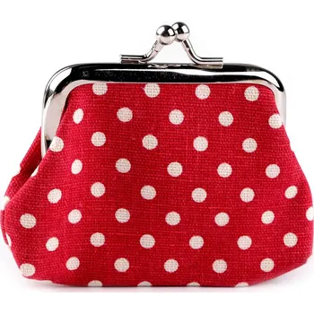 Peněženka Malá peněženka / mincovka s puntíky, textilní