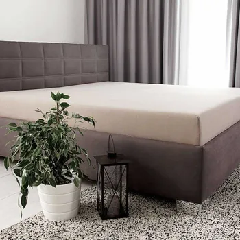 Tibex Prostěradlo DE LUXE - světle hnědé sv. hnědá 90-100 x 200-220 cm