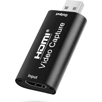 Video kabel Adaptér / nahrávací / střihová karta - USB-A 2.0 / HDMI - podpora UAC - výstup 1080p - černá