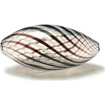 Dětské navlékací korálky Skleněný foukaný korálek 12x25mm