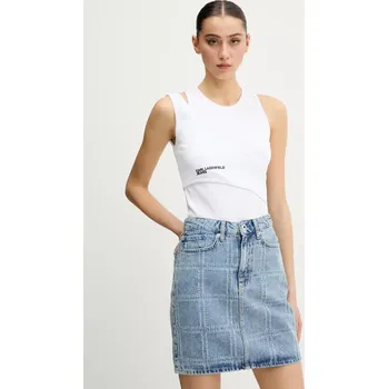 Dámské tričko Top Karl Lagerfeld Jeans bílá barva, A2W17022 00X, vel. XL