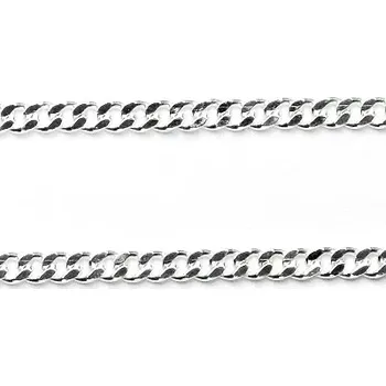 Řetízek Stříbrný silnější řetízek Cable - 14028 (Stříbrný řetízek 65 cm)