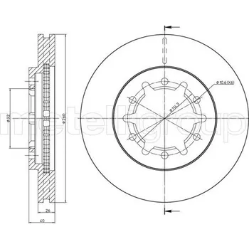 Brzdový kotouč Brzdový kotouč METELLI 23-1708