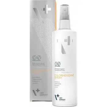 Kosmetika pro psa Vet Expert CHLORHEXIDINE SPRAY 100 ml - sprej s chlorhexidinem na kožní léze pro psy a kočky