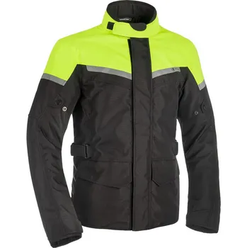 Moto bunda Pánská textilní motocyklová bunda OXFORD SPARTAN neon žlutá/černá Velikost: 4XL