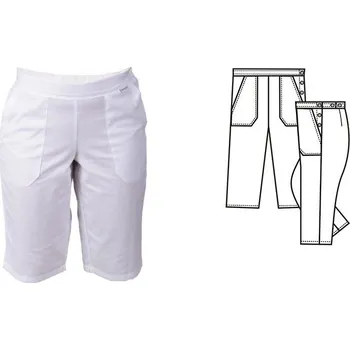 Gastro oděv (2405) VANDA kalh. D 3/4 pásek - bílá - 38/168EU38