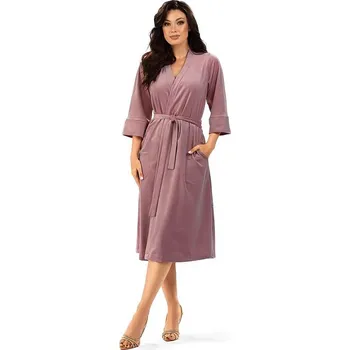 Dámský župan Dámský velurový župan Lena růžový XXL/3XL