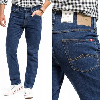 Pánské džíny Mustang TRAMPER TAPERED pánské džíny rovného střihu, velikost 34/30