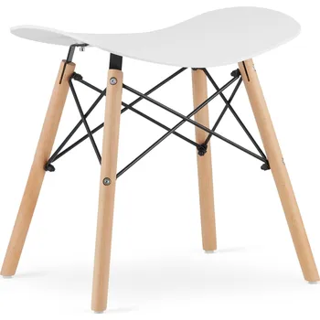 Jídelní židle Taburet KORFU - bílý x 1