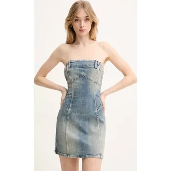 Dámské šaty Džínové šaty Miss Sixty modrá barva, mini, 6S1DJ57700 55J, vel. S