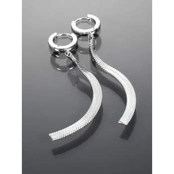 Náušnice Prosperk Stylové kruhové náušnice z chirurgické oceli stříbrná S3692