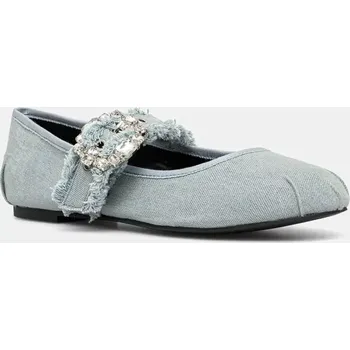 Dámské baleríny Baleríny Buffalo Daphne Glam modrá barva, 1620028-BLU 1620028.BLU 05X, EUR 39