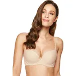 Podprsenka push-up Carla béžová hladká 70E