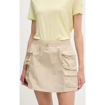 Dámská sukně Sportovní sukně Columbia Elevated View béžová barva, mini, 2118791 80X, vel. S