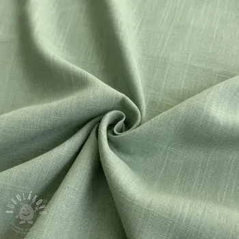 Viskóza se lnem PREMIUM old green