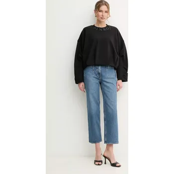 Dámská mikina Bavlněná mikina Pinko dámská, černá barva, hladká, 104281 A2D3 104281.A2D3 99X, vel. XS/S