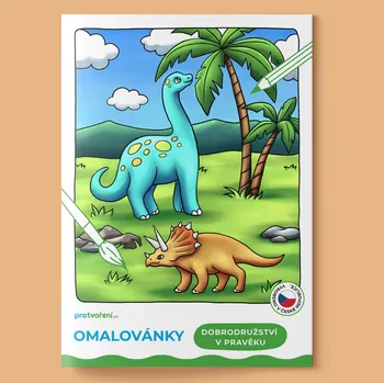 omalovánky Pro tvoření Omalovánky A5 Dobrodružství v pravěku