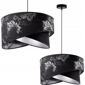 ZÁVĚSNÉ STROPNÍ SVÍTIDLO GLAMOUR LUSTR ČERNÝ