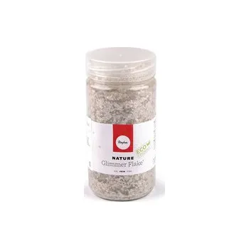 Bytová dekorace Dekorativní zdobící slídové vločky 370 ml - 1 ks - 1 stříbrná