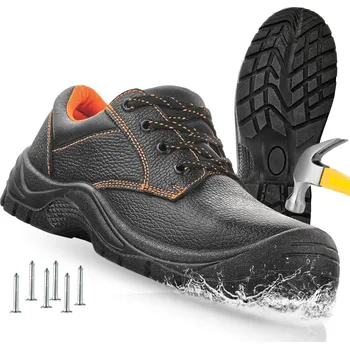 Pracovní obuv Pánská bezpečnostní pracovní obuv, kožené polobotky BOZP VM Rijeka S3 FO SR vel. 49