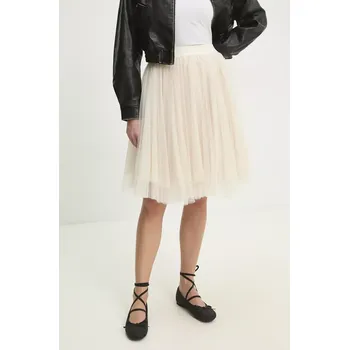 Dámská sukně Sukně Answear.LAB béžová barva, midi, áčková ck08018.fms 01X, vel. S/M