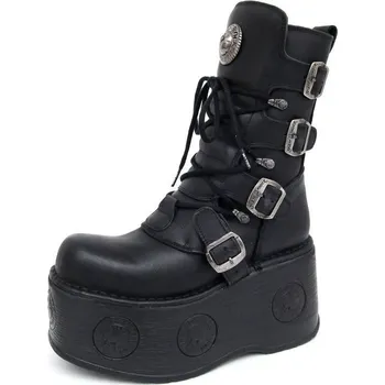 Pánská zimní obuv boty kožené dámské - 1473-S3 - NEW ROCK - M.1473-S3 - 40