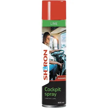 Čistič plastových dílů SHERON Cockpit spray 600 ml limetka