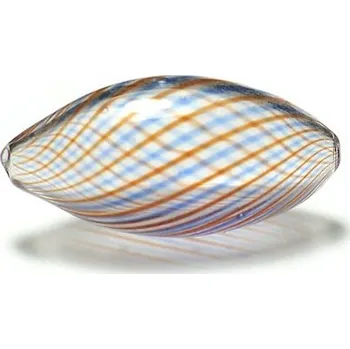 Dětské navlékací korálky Skleněný foukaný korálek 12x25mm 1ks