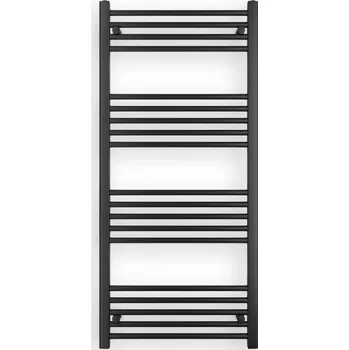 Radiátor Erga Puerto, topné těleso 1300x600 mm, 620W, černá matná, ERG-LAV-GRZE-BK-60130