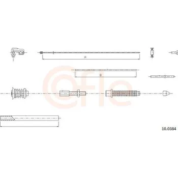 Plynové lanko Lanko plynu COFLE 92.10.0384