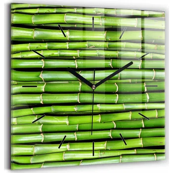 Hodiny Nástěnné hodiny Wallfluent, odstíny zelené, 30 cm