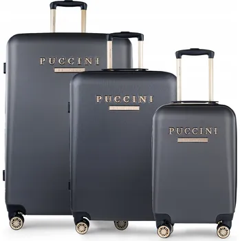 PUCCINI Sada cestovních kufrů ABS na kolečkách 3v1 ABS017 8