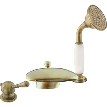 LABE - Vanová baterie 3-otvorová, Stará mosaz (Bronz) L470.0SSM, RAV Slezák Barva: Stará mosaz (Bronz), Rozměr: 1/2"