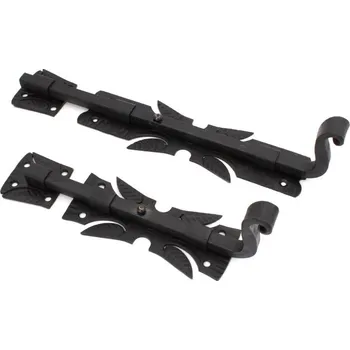 pant Zástrč na bránu/dveře ozdobná JNS 155/210 - černá