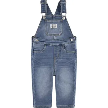 Dětské džínové lacláče Levi's MY FIRST OVERALL 6EM334 modrá 95X, vel. 62