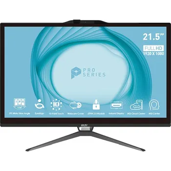 Stolní počítač MSI PRO/AP222T 13M-290CZ/21,5"/FHD/T/i5-13400/8GB/256GB SSD/UHD 730/W11P/Černá/2R
