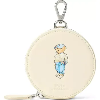 Peněženka Kožená klíčenka Polo Ralph Lauren béžová barva, 427967719 01X, vel. ONE SIZE