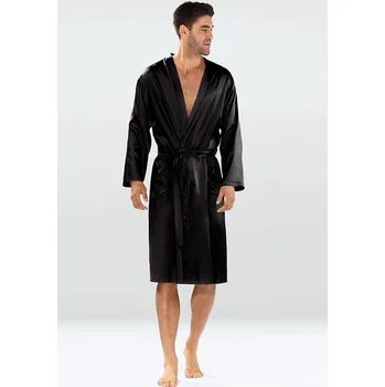 Pánský župan Pánský saténový župan Christian černý M