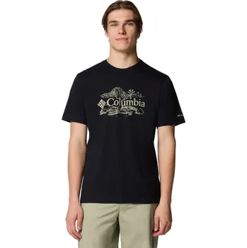 Pánské Tričko s krátkým rukávem COLUMBIA KETTLE RIVER GRAPHIC TEE 2120391011 – Černá S
