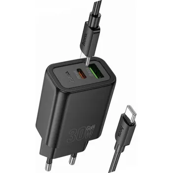 Rychlá USB-C GaN 30W nabíječka s kabelem pro Oppo Reno 12F 5G