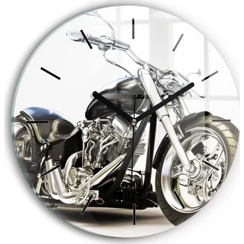 Hodiny Nástěnné hodiny Wallfluente černé 30 cm