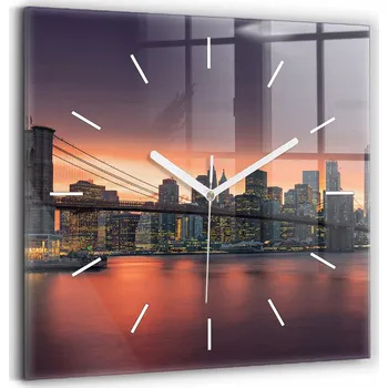 Hodiny Nástěnné hodiny Wallfluent odstíny růžové 30 cm