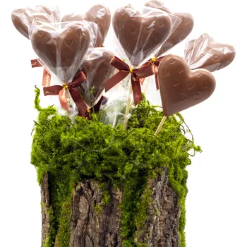 Čokoláda Lízátka z mléčné čokolády, 9ks