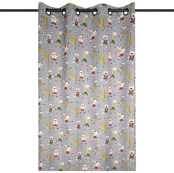 Bytový textil Zatemňovací závěs BLACKOUT FOTBAL šedá 140 x 260 cm 1 ks