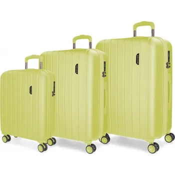 MOVEM Wood Yellow, Sada luxusních ABS cestovních kufrů, 75cm/65cm/55cm, 531846B