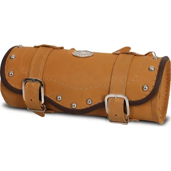 Zavazadlo na motocykl TXR Kožená rolka na motorku VZ12 hnědá (Rolka na motorku vyrobená z prémiové FULL GRAIN hovězí kůže o síle 2,8-3,2 mm.)