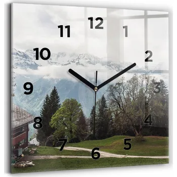 Hodiny Nástěnné hodiny Wallfluent černé 30 cm