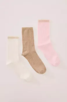 Dámské ponožky Ponožky women'secret 3-pack dámské, více barev, 4489226 vícebarevná MLC, vel. ONE SIZE