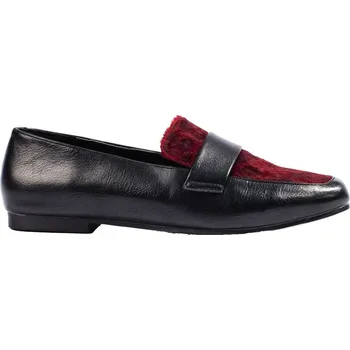 Dámské mokasíny VÍNOVO-ČERNÉ STYLOVÉ MOKASÍNY 210018WI Velikost: 38