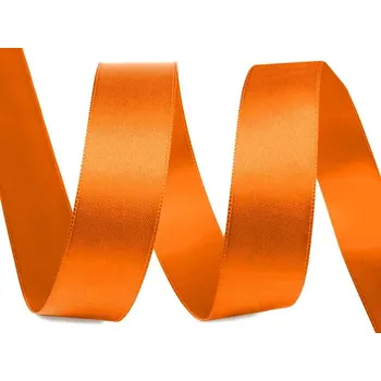 Stuha Atlasová stuha oboulící svazky šíře 24 mm návin 5 metrů - 211 oranžová
